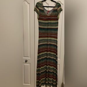 Quintsoul Cap Sleeve V-Neck maxi Sundress